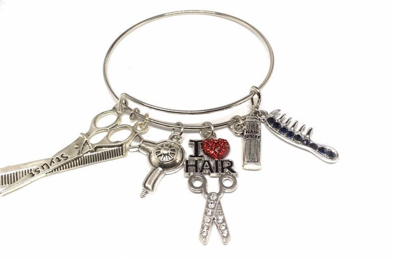 Hair Stylist Bracelet Hair Dresser Bracelet I Love My Etsy