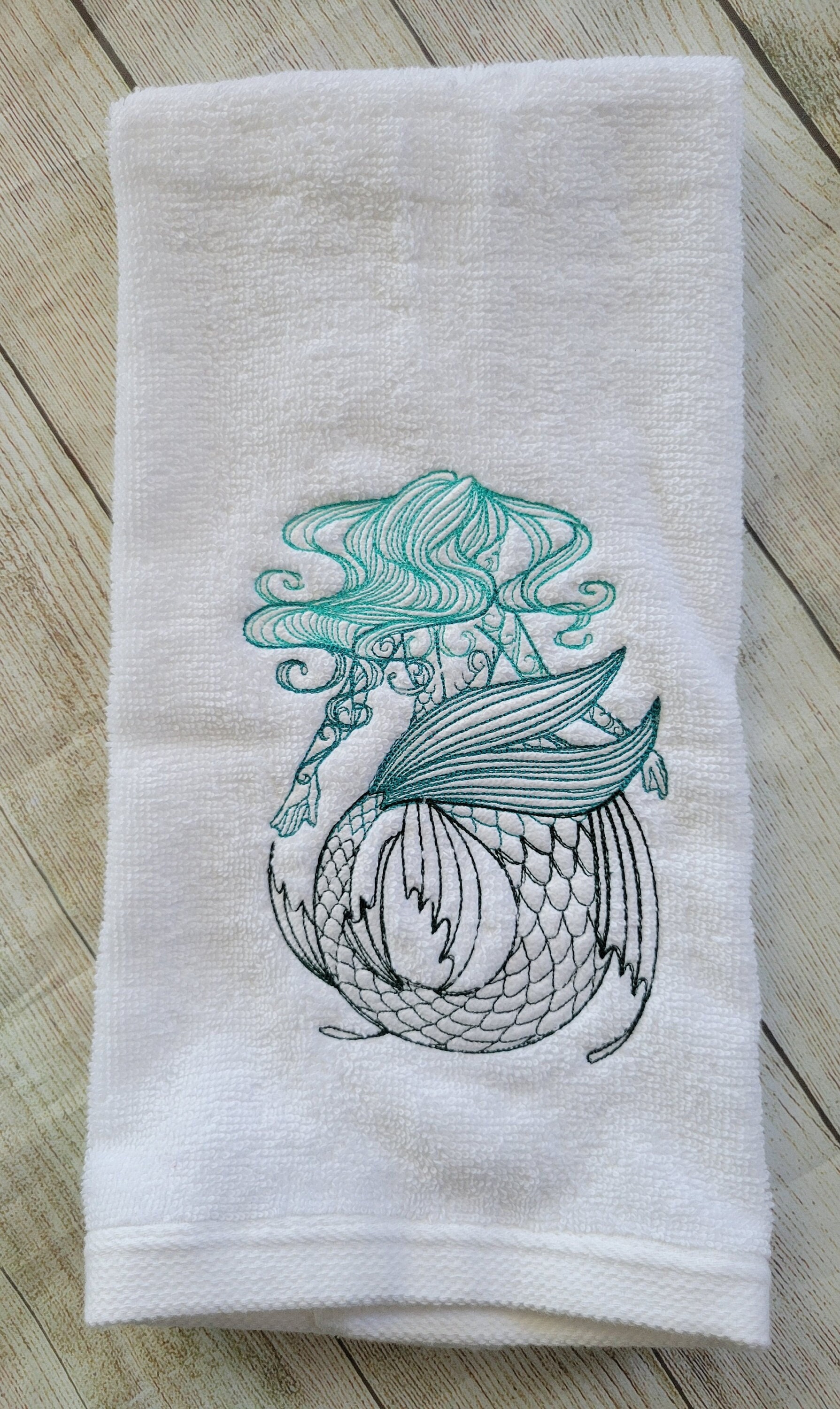 Mermaid hand towel hotsell
