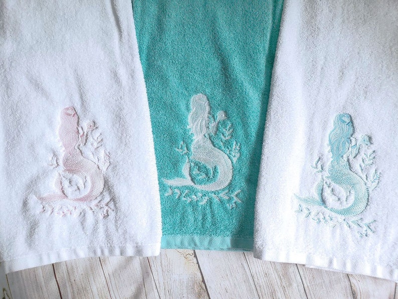 Mermaid TowelMermaid Bath TowelBath TowelMermaid Hand Etsy