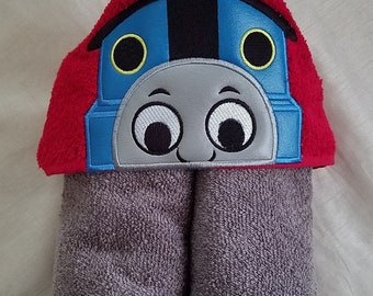 Kids Hooded Towel.Kids Hooded Towel,Child's Hooded Towel,Personalized Kids Hooded Towel,Train Hooded Bath Towel,Kids Gift,Kids Bath Towel