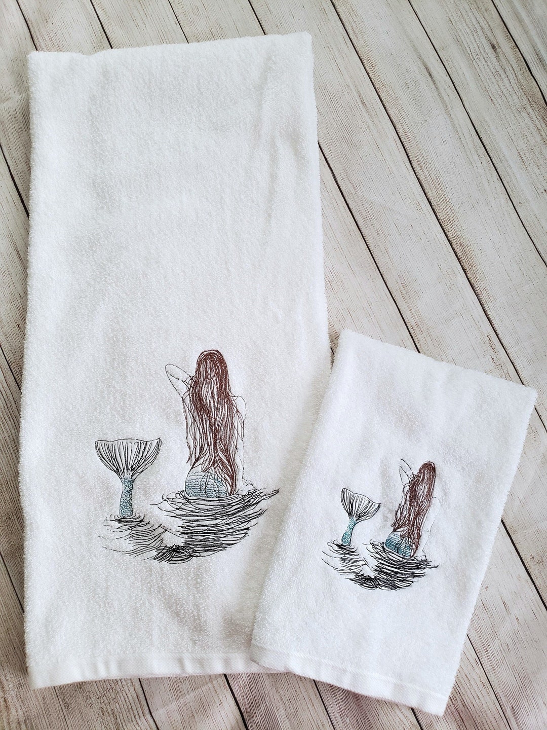 Mermaid Towel,mermaid Bath Towel,bath Towel,mermaid Hand Towel