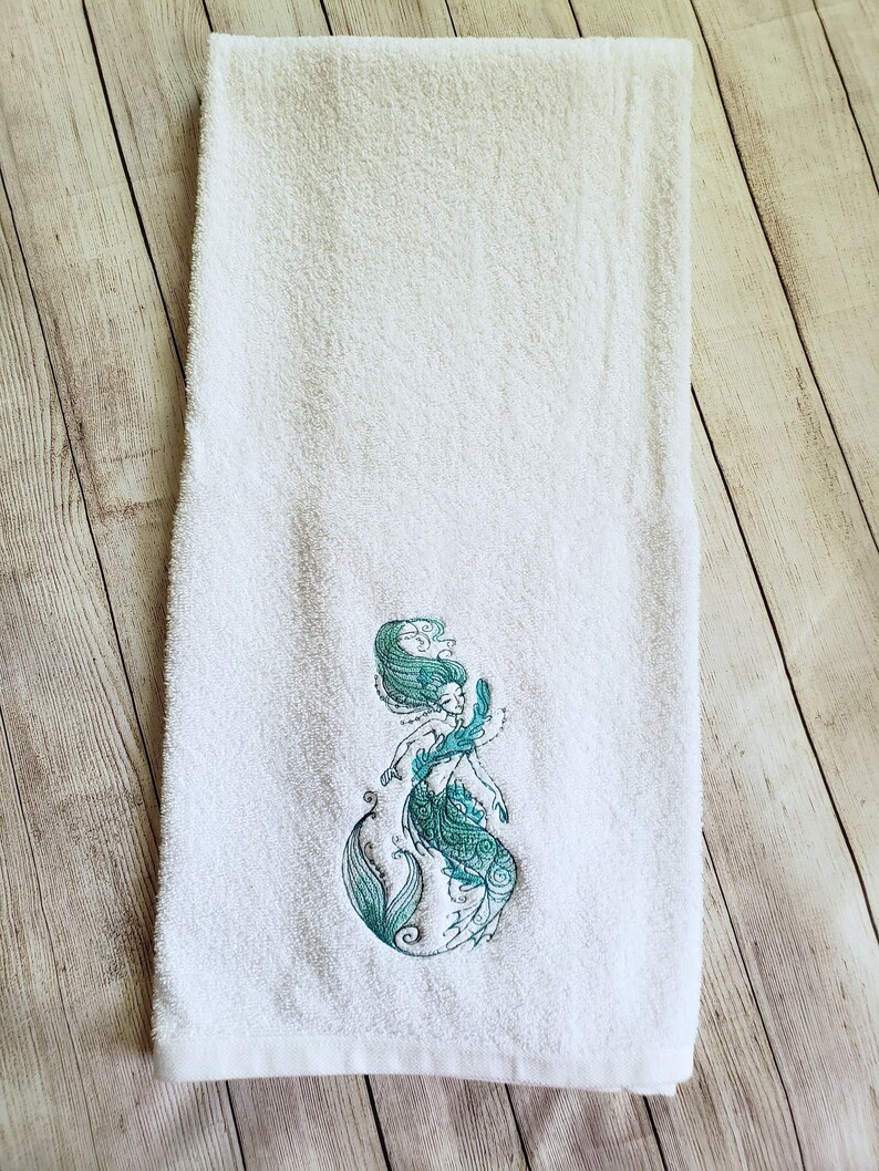 Mermaid TowelMermaid Bath TowelBath TowelMermaid Hand Etsy