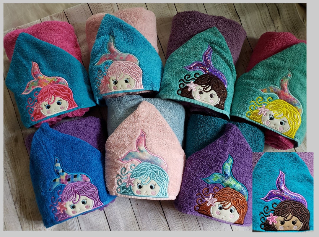 Mermaid Hooded Towel,kids Hooded Towel,girls Hooded Towel,hooded Towel,mermaid Hooded Towel Kids