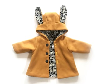 baby girl mustard coat