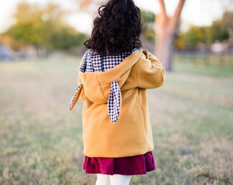 Children’s Girls Coat With Rabbit Ears