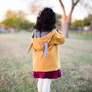 Girls yellow coat top