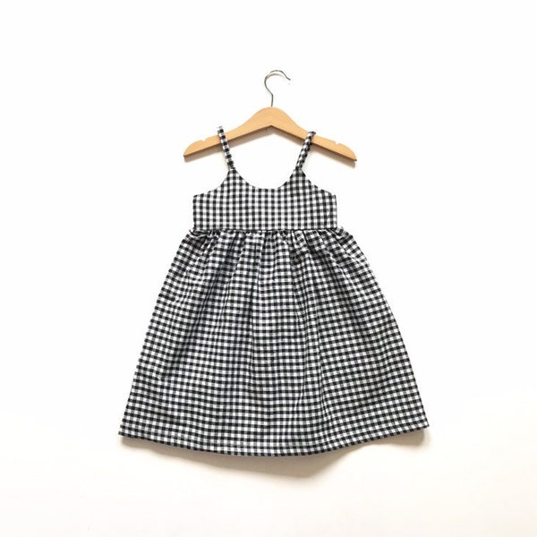 Toddler Summer Dress, Gingham Baby Dress, Gingham Summer Dress, Girls Sundresses, Summer Dress for Baby, Gingham Girls Dress