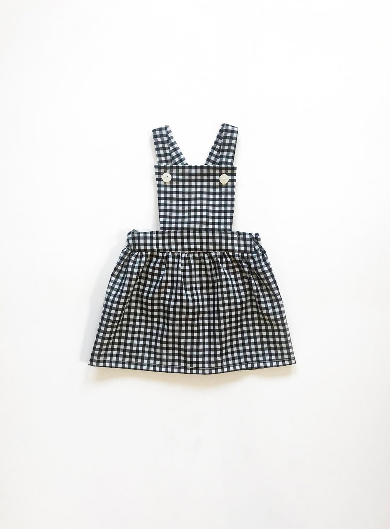 Girls Pinafore Dress Gingham Dress Baby Pinafore Toddler - Etsy