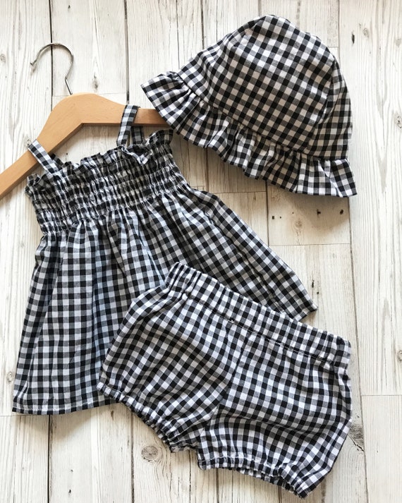 gingham baby dress