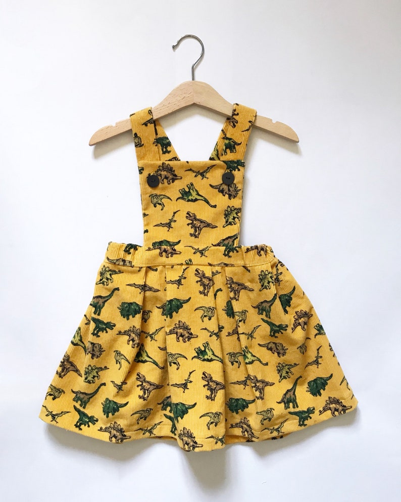 dungaree dress yellow