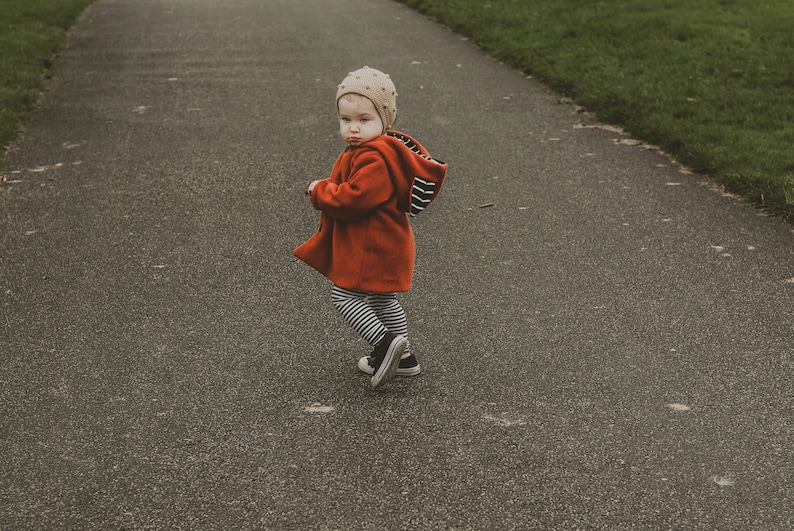 Childrens Fleece Jacket with Fox Ears Choose Your Colour and Lining Fabric image 4