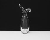 Antique Early 20th Century Steuben Glass Works Oil Cruet Decanter Featuring Elongated Lip Looped Handle