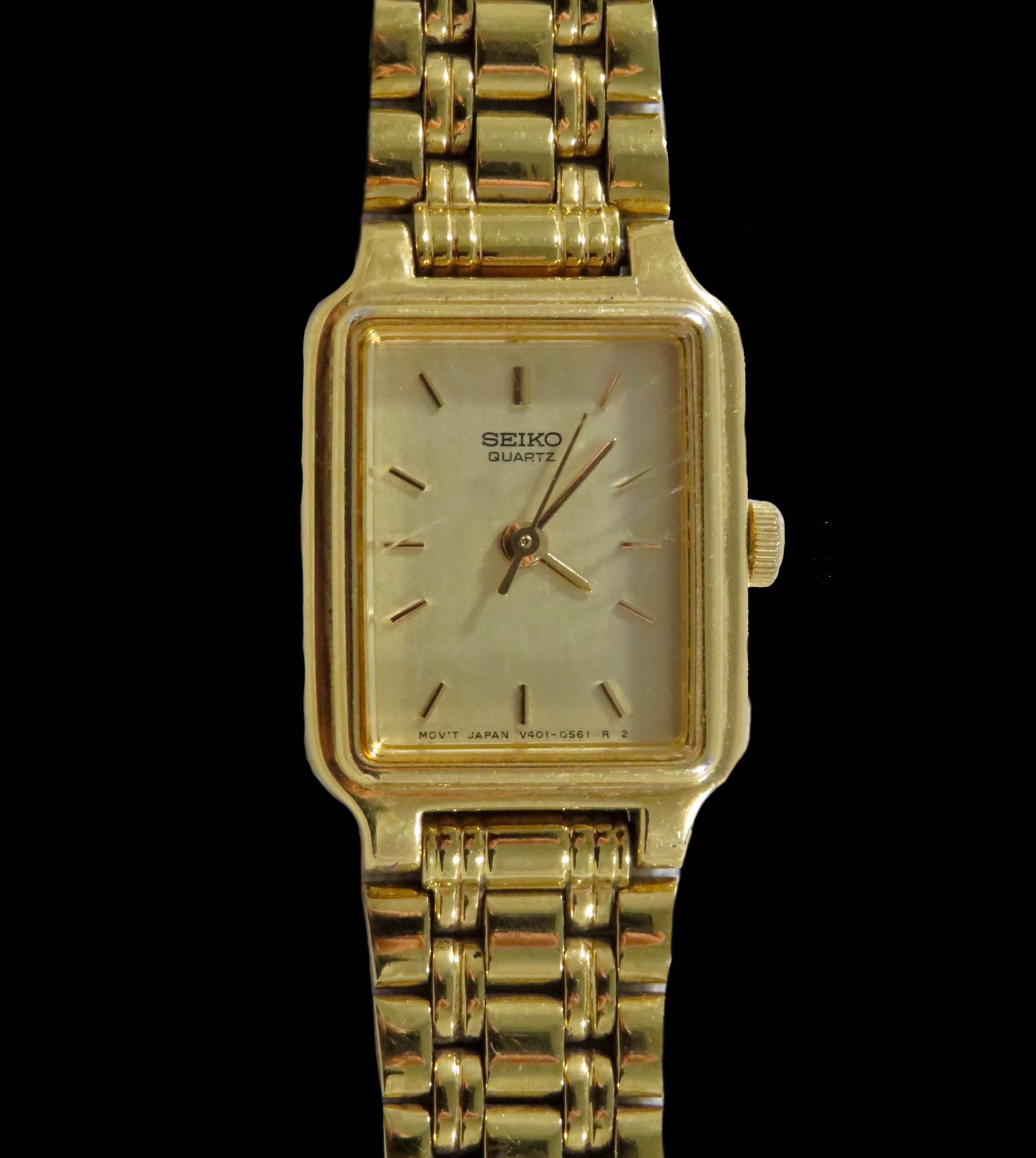 Ikke nok lav lektier Geografi Vintage Ladies Gold Plated Seiko Quartz Wristwatch Featuring - Etsy