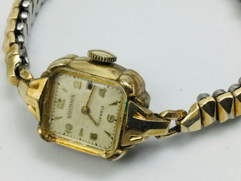 Ladies Antique 10k Gold Filled Art Deco 17 Jewel Swiss Hallmark Manual ...