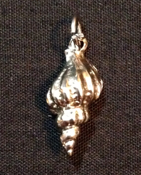 Vintage Sterling Silver Florida Conch Seashell St… - image 1