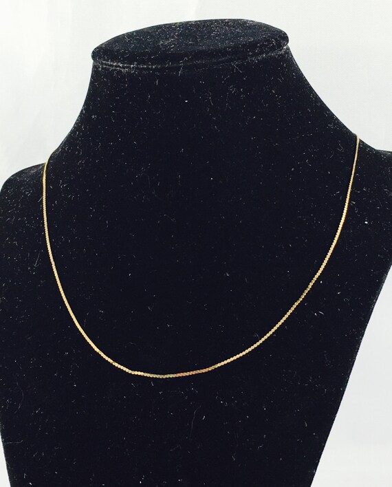 Vintage 10k Yellow Gold Italian "S" Chain Designe… - image 2