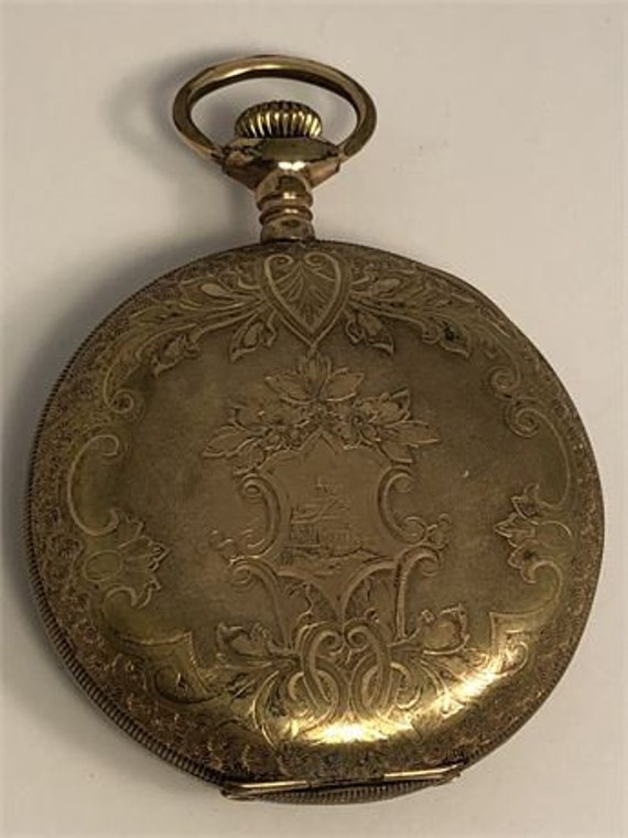 Antique Gold Plated 1919 Waltham 15 Jewel 620 Gra… - image 5
