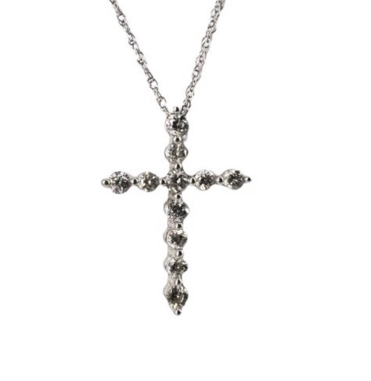 Carat Diamond Cross Pendant 