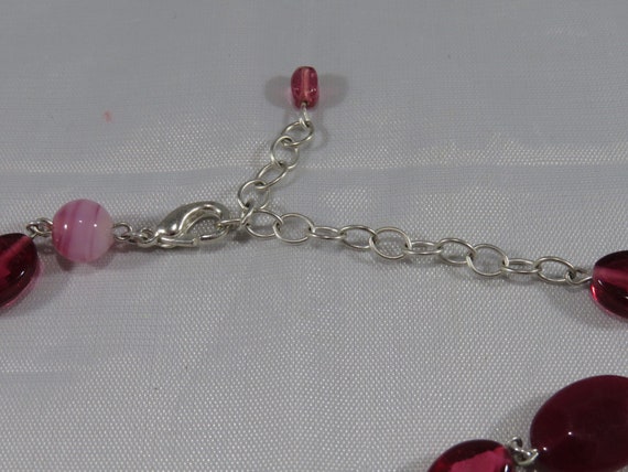 Vintage Raspberry Stone Ladies Designer Necklace … - image 10