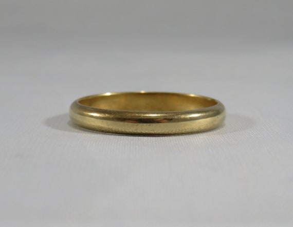 Vintage 14k Yellow Gold Gentleman’s Wedding Band … - image 6