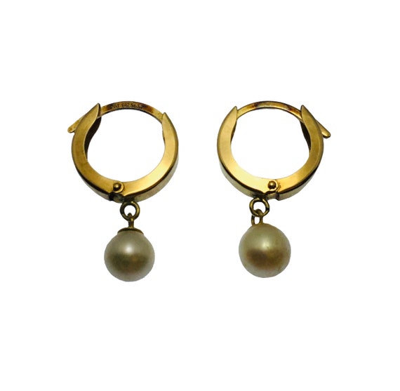 Still on original card with price tag Vintage Designer HOBE Clip-on with roller Classy Gold Double Loop Hoops Textured New Old Stock