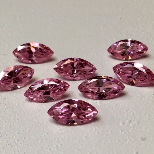 Beautiful Unset 2 Carat Marquise Cut Individual Pink Kunzite Gemstone Featuring Flawless Rose Hue Colors