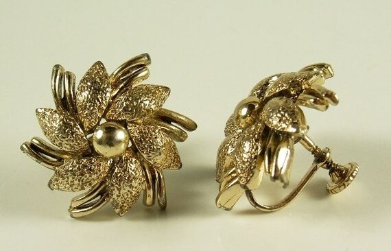 Vintage Designer CORO french back style clip earr… - image 3
