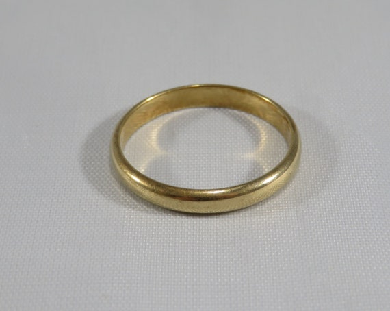 Vintage 14k Yellow Gold Gentleman’s Wedding Band … - image 8