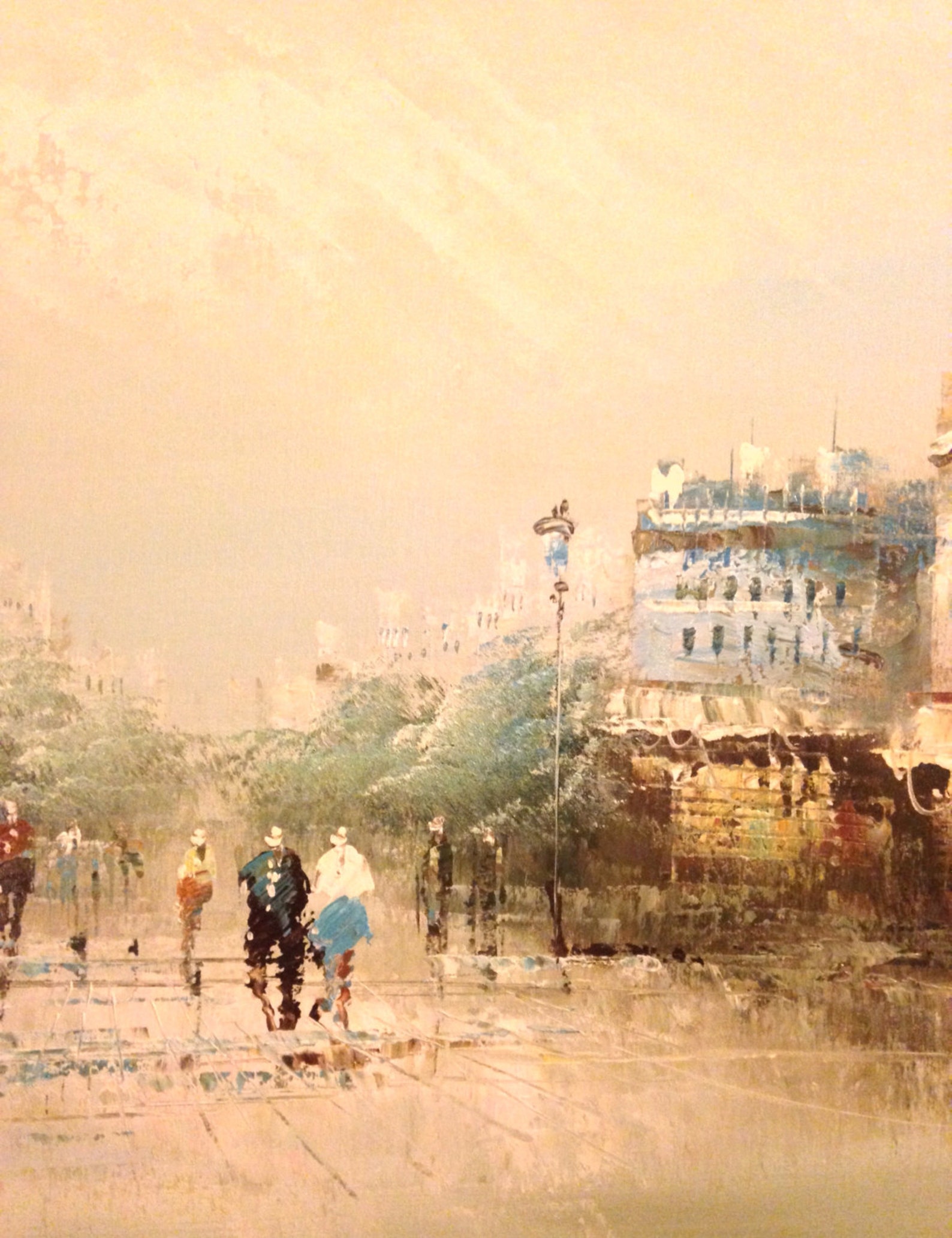 Louis Charles Basset Signed Oil on Canvas Large Original Painting