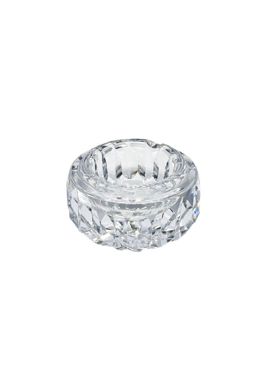 Vintage Waterford Crystal Star Pattern Heavy Round Cigarette Ashtray