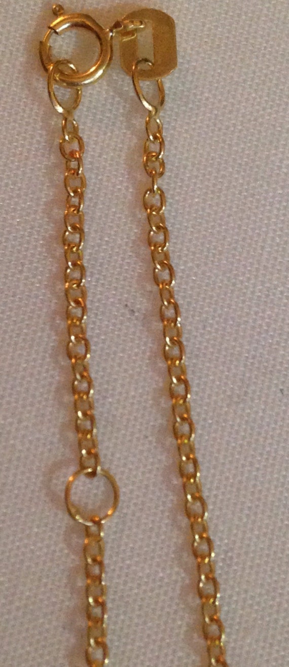 Beautiful Vintage 10k Yellow Gold Cable Chain Bra… - image 3