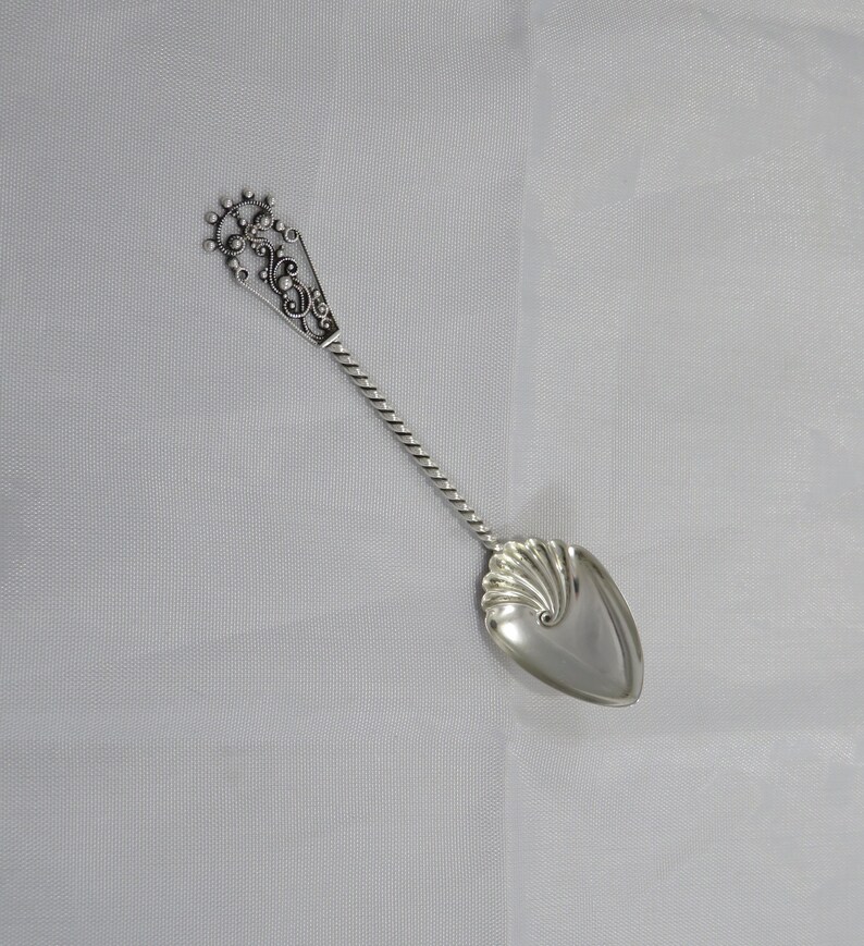 Antique Sterling Silver Scalloped Spoon Featuring Highly Etsy