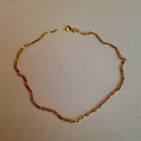 Beautiful Vintage 10k Yellow Gold Twisted Rope Ch… - image 2