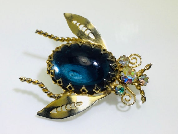 Vintage Steampunk Inspired Blue Belly Designer Be… - image 3