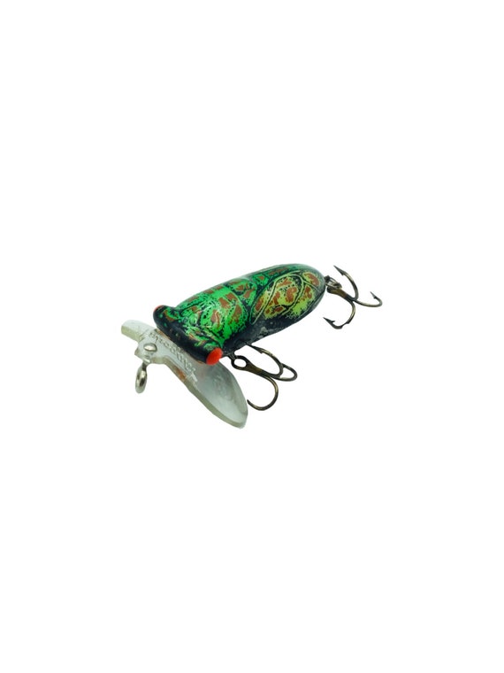 Vintage Top Water Angler Double Hook Arbogast Modernist Fishing Lure  Featuring Original Multicolor Painted Design 