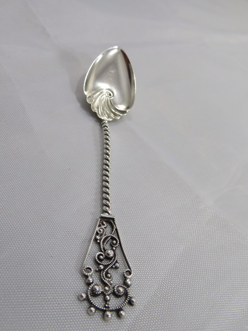 Antique Sterling Silver Scalloped Spoon Featuring Highly Etsy