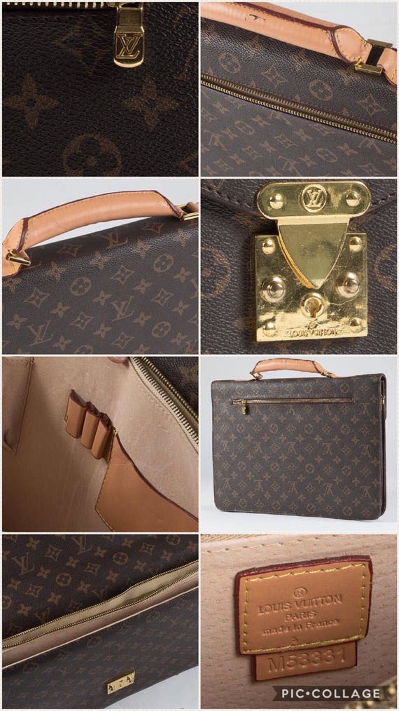 Vintage Louis Vuitton Serviette Conseiller Monogram Robusto 