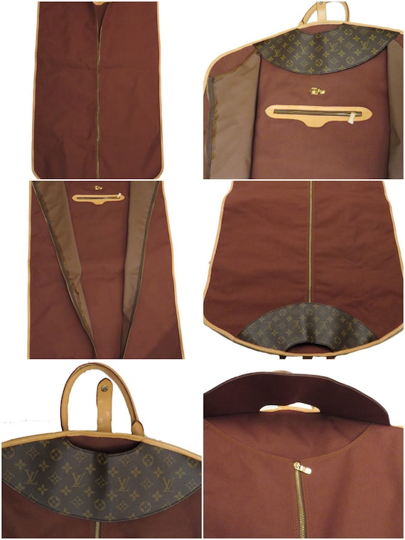 Louis Vuitton Monogram Leather Garment Bag Brown