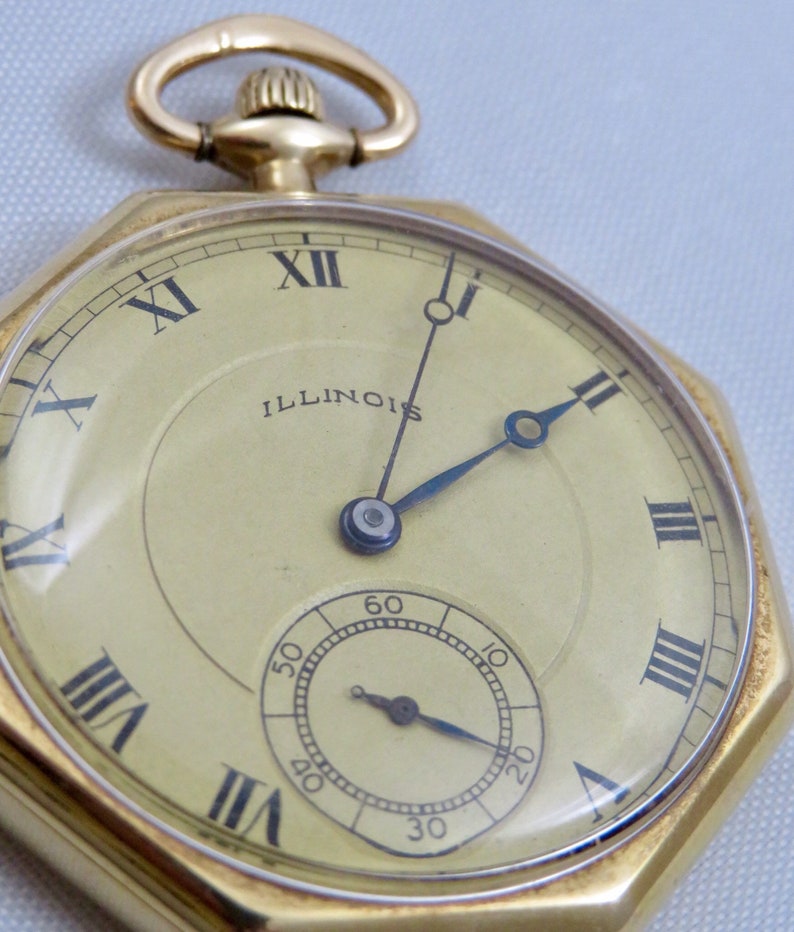 Antique 19th Century 14k Gold Elgin Illinois Watch Co. 17 Jewel Pocket