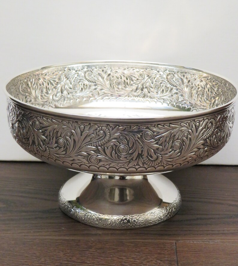 Antique Gorham Sterling Silver Pedestal Centerpiece Bowl Etsy
