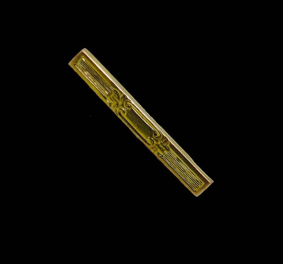 Vintage 10k Gold Victorian Style Bar Pin Brooch Fe