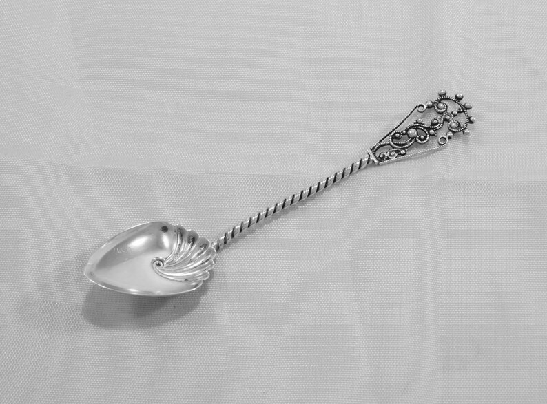 Antique Sterling Silver Scalloped Spoon Featuring Highly Etsy