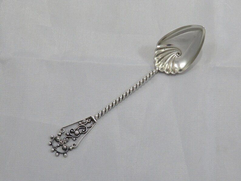 Antique Sterling Silver Scalloped Spoon Featuring Highly Etsy
