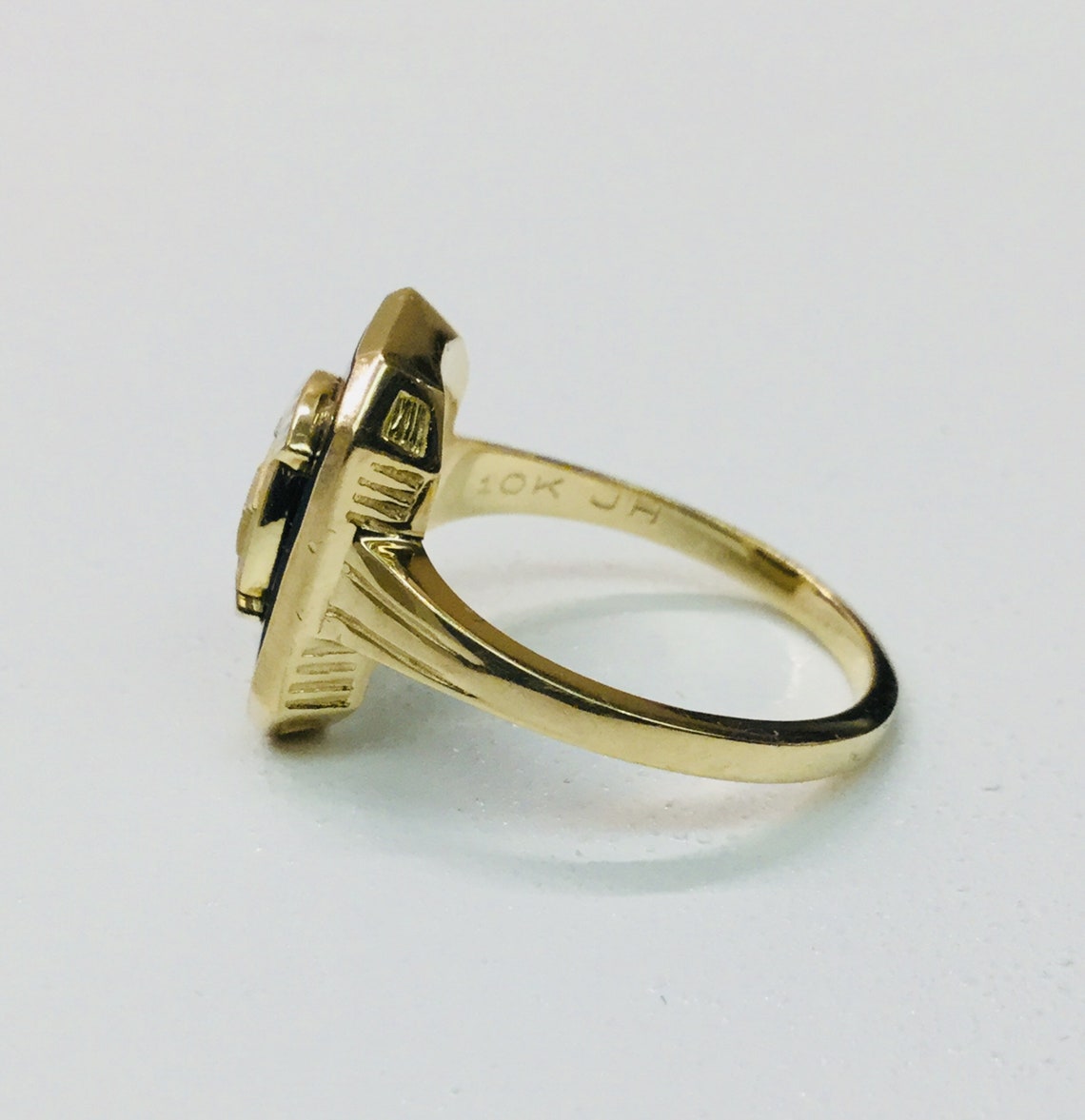 Vintage 10k Gold Women of the Moose Fraternal Accent Ring - Etsy
