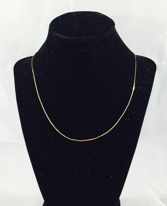 Vintage 10k Yellow Gold Italian "S" Chain Designe… - image 1