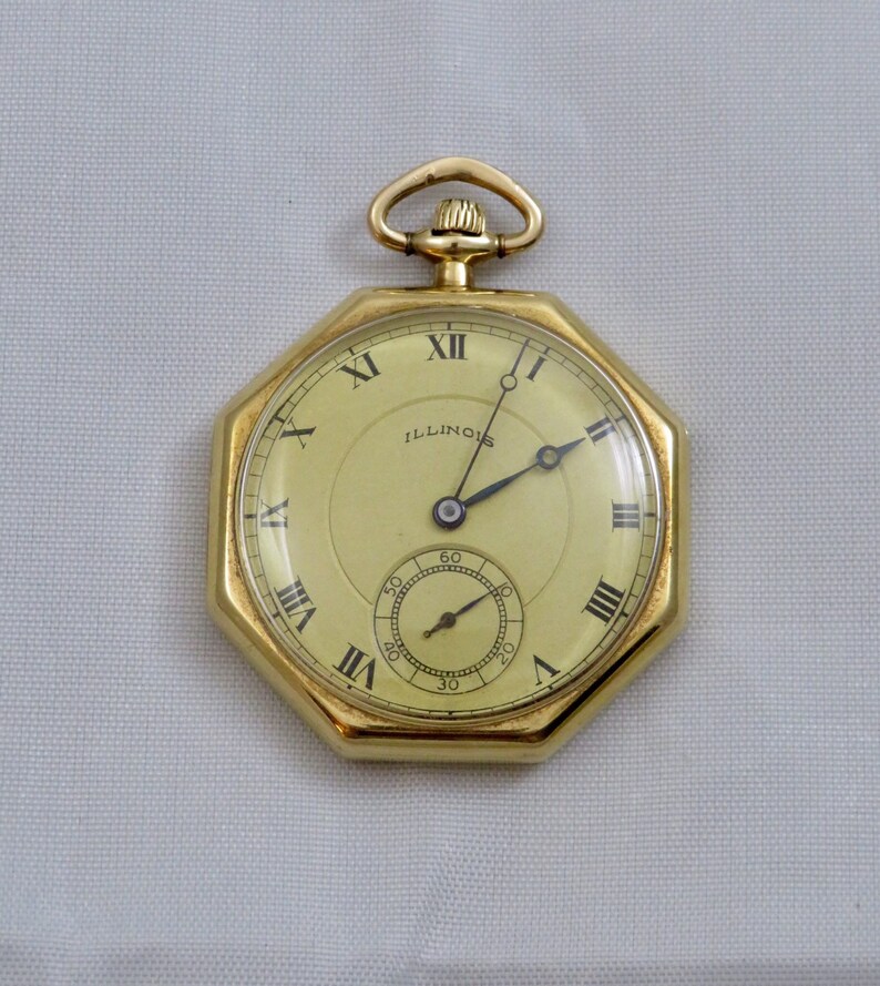 Antique 19th Century 14k Gold Elgin Illinois Watch Co. 17 Jewel Pocket