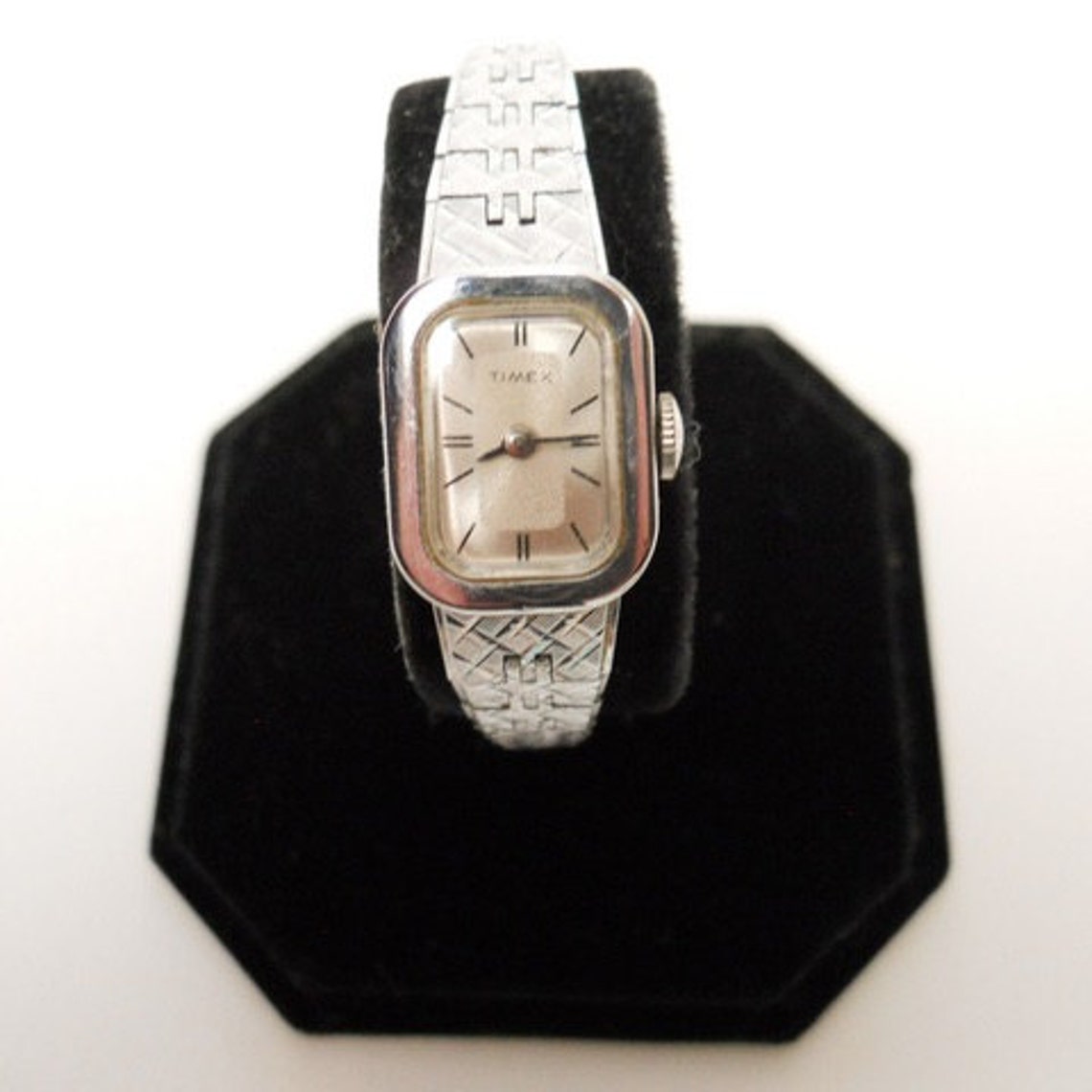 Vintage France Made Ladies Rectangular Bezel Timex Silver Tone - Etsy