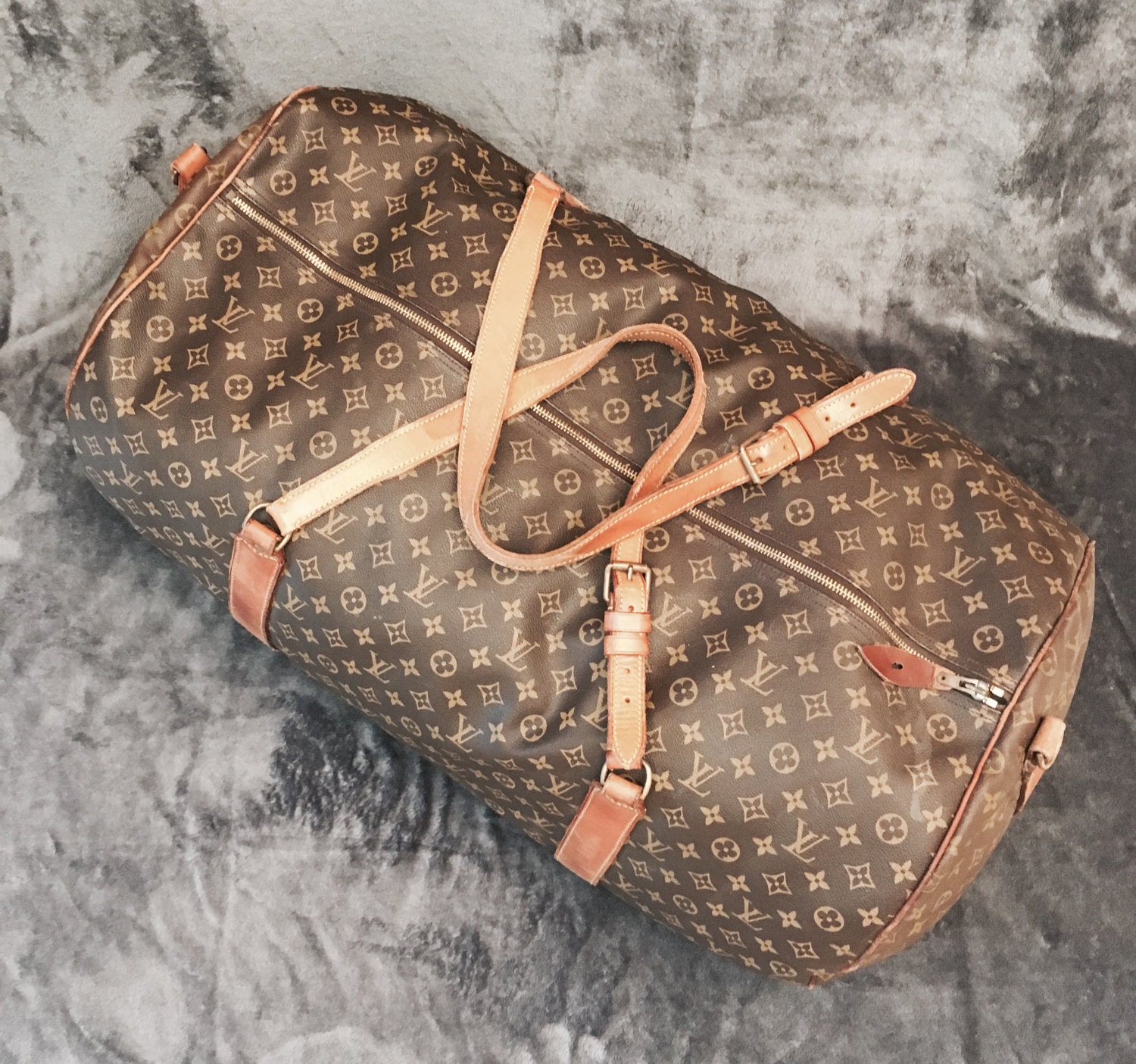 Louis Vuitton Monogram Sac Sport Duffle Bag Leather ref.318887