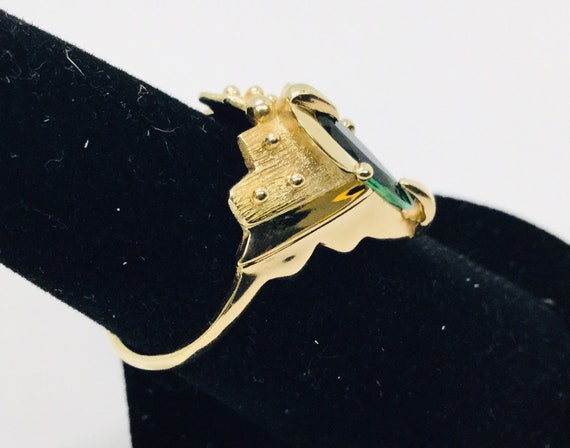 Vintage 14k Gold Custom Elizabeth Nels Nelson Gre… - image 3