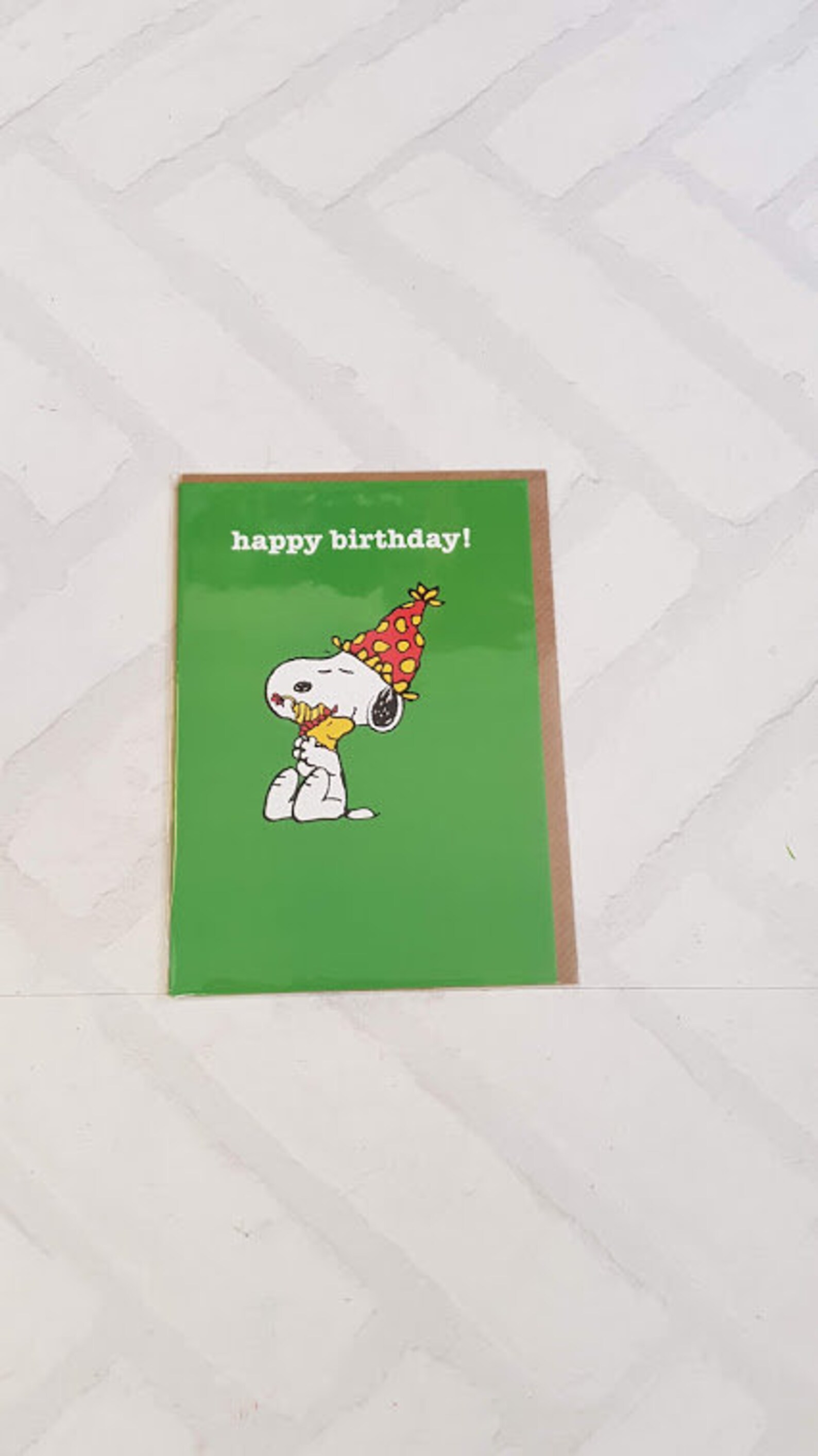 Snoopy Happy Birthday Card Snoopy & woodstock Card Snoopy Etsy